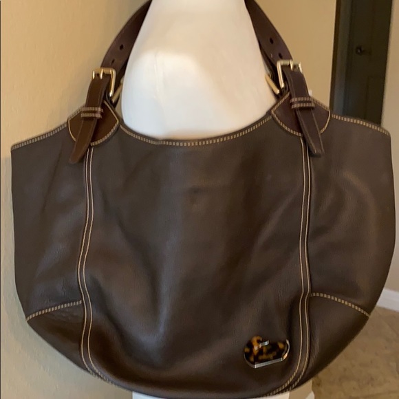 Dooney & Bourke Handbags - 👛Like new Large Dooney & Bourke Brown Leather Bag